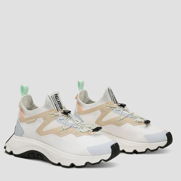 NIB Palladium Women's Thunder Lo's Sneaker - Star White/Sand - Picture 9 of 10